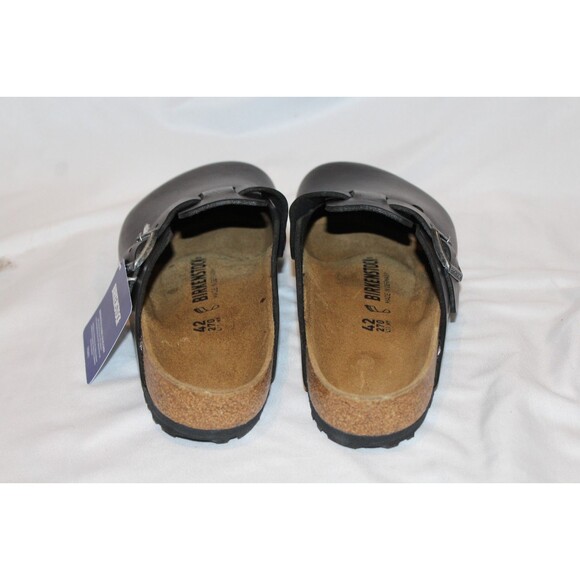 Birkenstock Boston Suede Mule Clog Leather Sandals EU 42 BLACK Men 9-9.5 REGULAR - Picture 6 of 7